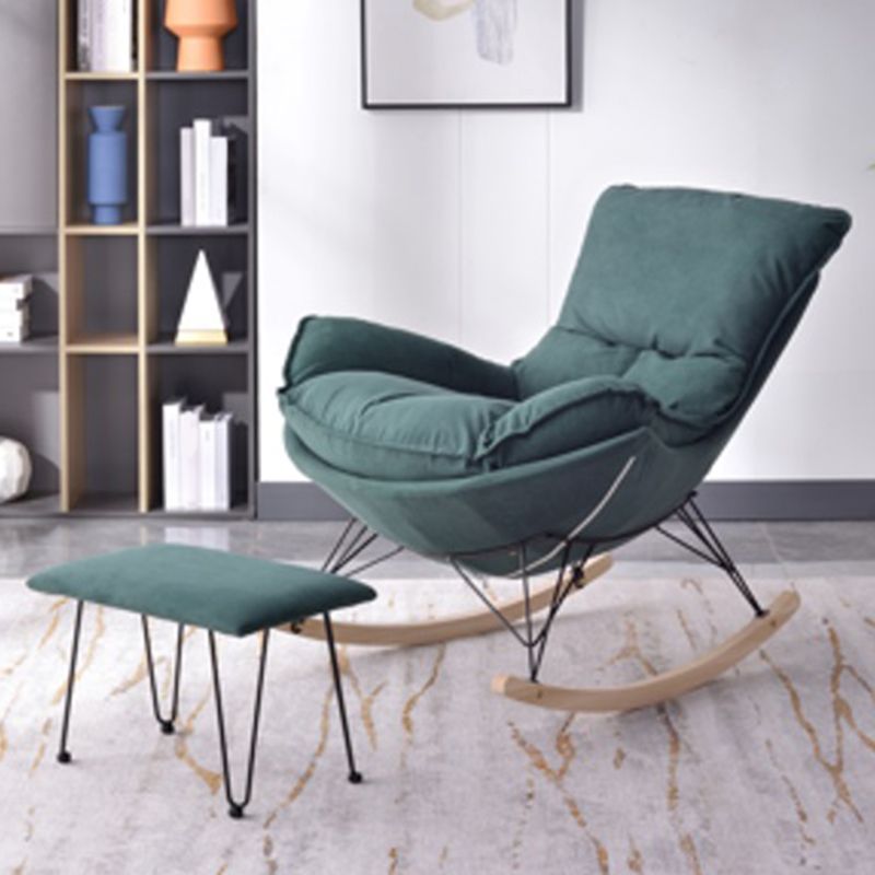 Contemporary Simple Style Rocking Chair Single Indoor Sofa Rocking Chair for Break