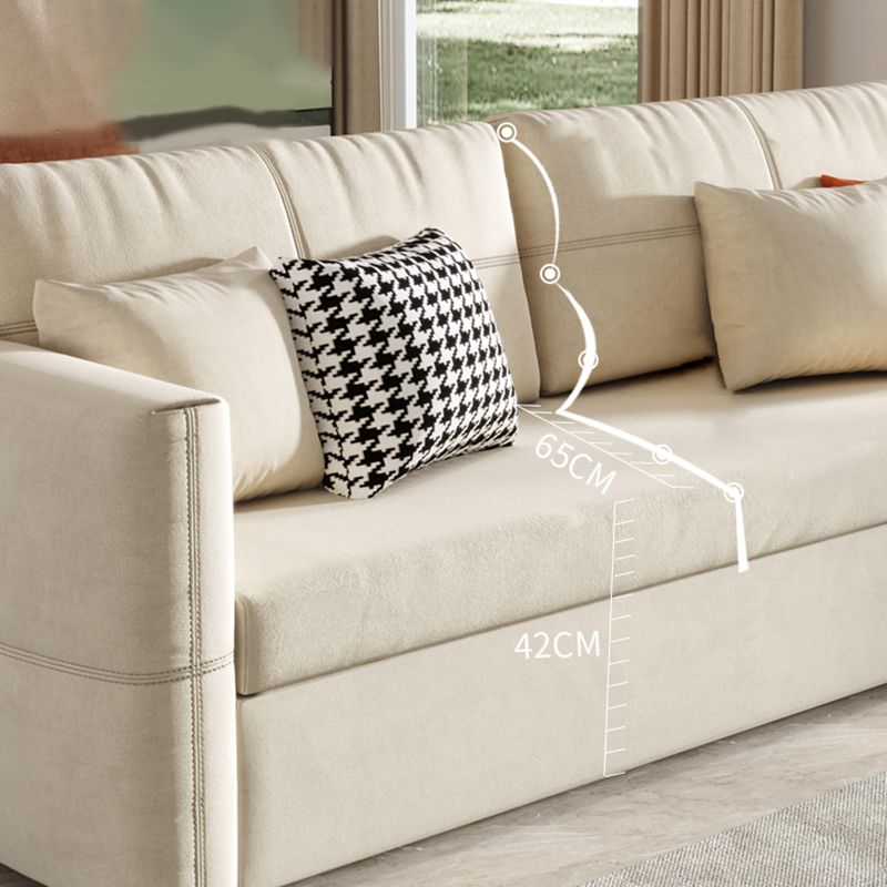 31" Wide Scandinavian Sleeper Sofa Futon Fabric Sleeper Sofa