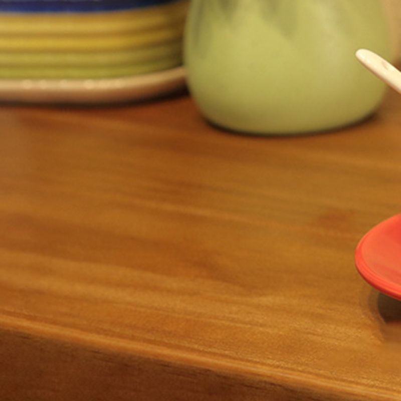 Industrial Bar Height Table Solid Wood Top Bistro Table with Metal Base