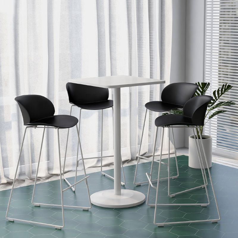 Modem & Contemporary Metal Round Bar Wine Table for Living Room