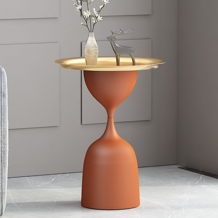 Mid-Century Modern Iron Coffee Cocktail Table Pedestal Cocktail Table