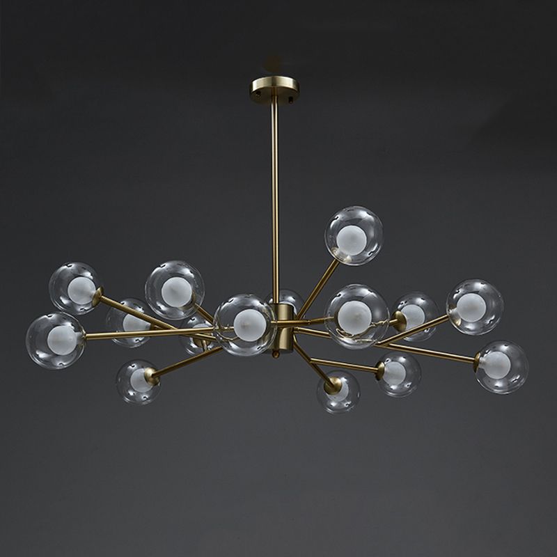 Modern Hanging Chandelier Lamp Global Glass Suspension Chandelier Pendant Light