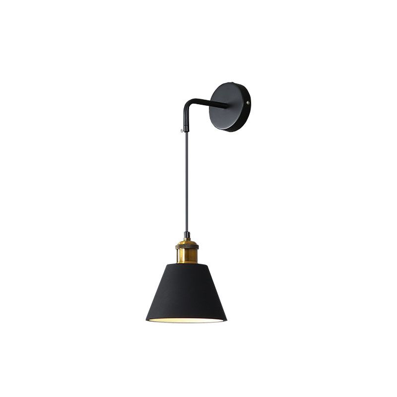 Modern Creative 1-Light Wall Lamp Iron Geometric Wall Light for Bedroom