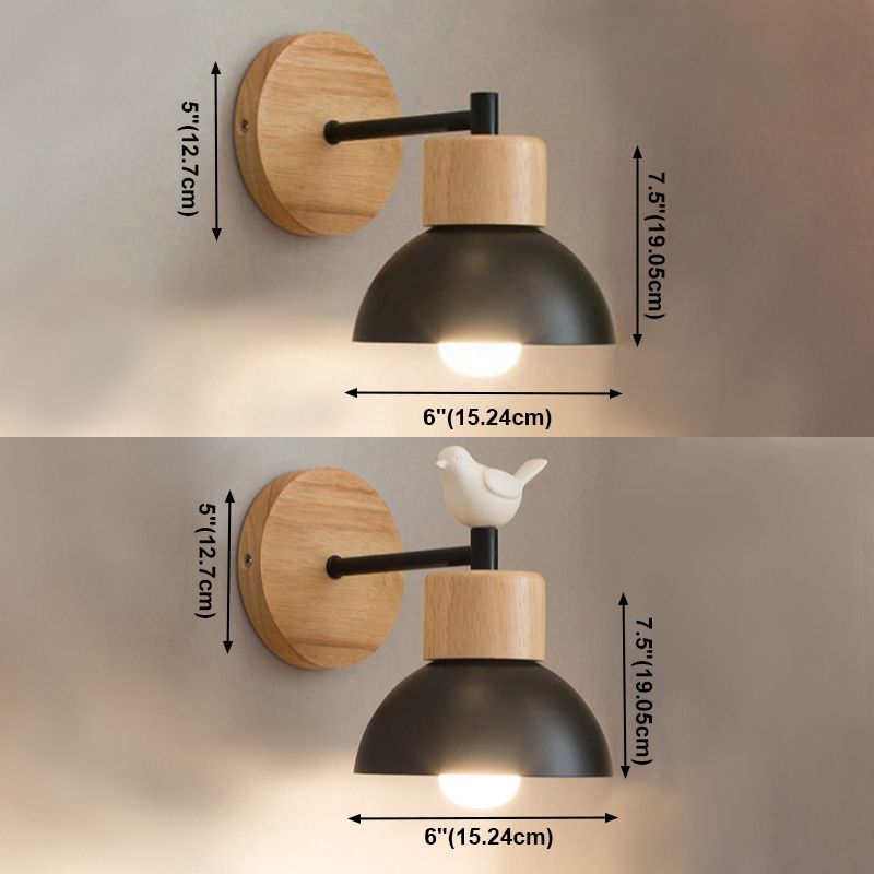 Binnen 1-bulb Down Light Wall Sconce Lighting, Simple SCONCE LIMMUTE MET HOUDEN TOP