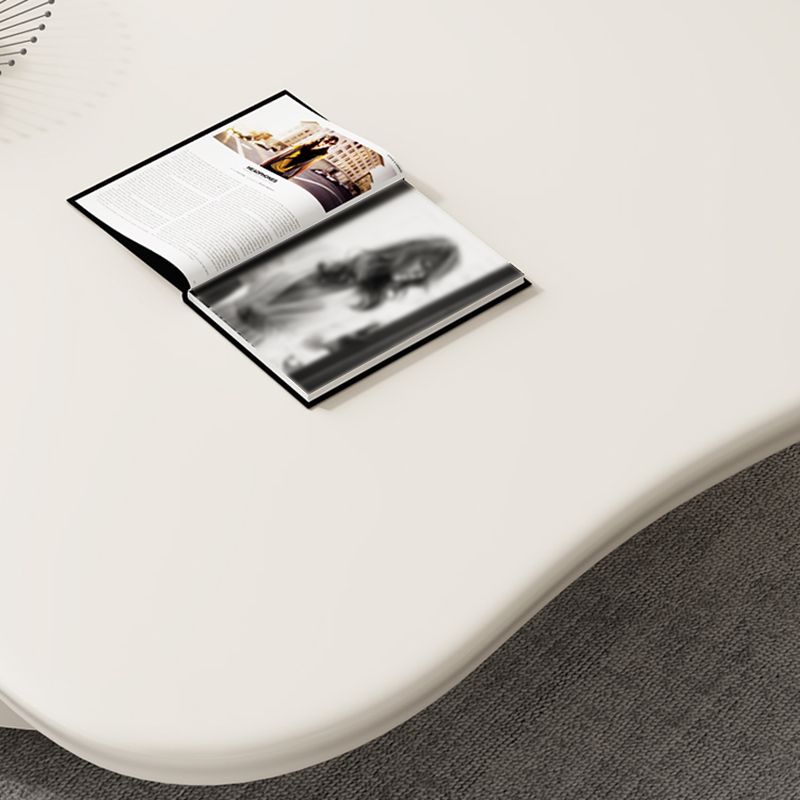 Slate Top Coffee Table Abstract Coffee Cocktail Table with Storage Drawers