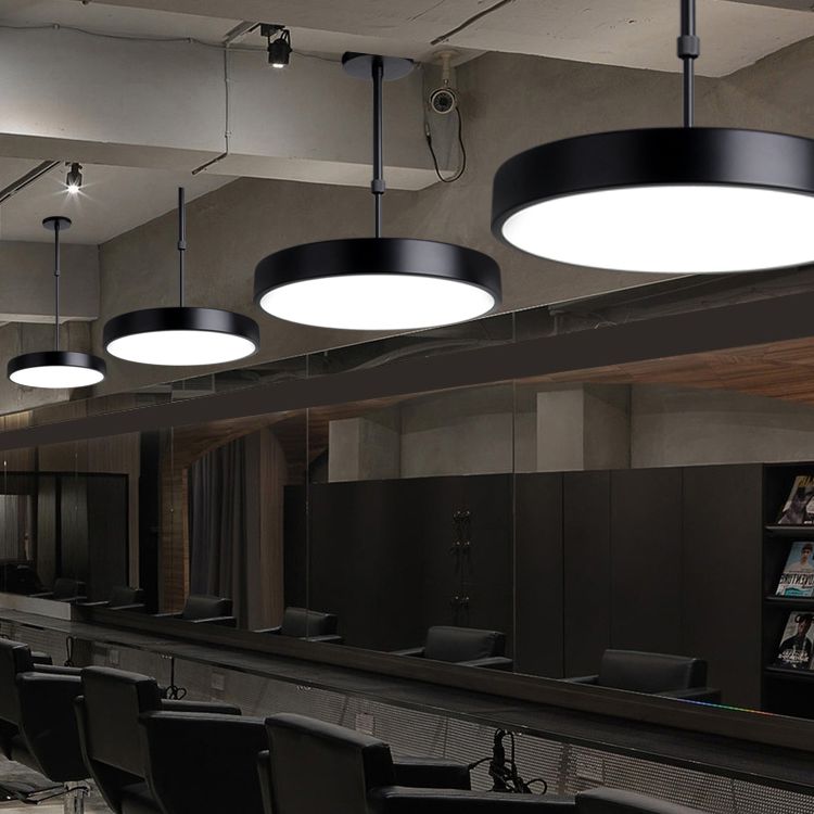 Circolare Flush Monte Light Fixtures Moderno Acrilico Flush Light