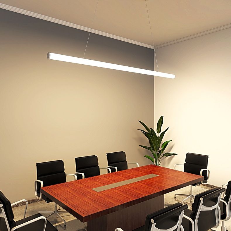 Cilindriche Luci a ciondolo di grande cucina di grandi dimensioni Metallic Modern Isola Lampade per ufficio