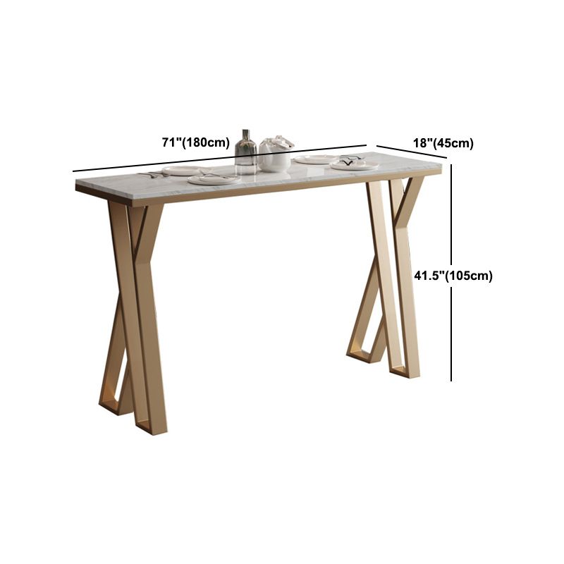 Glam 1/2/5 Pieces Sintered Stone Bar Table Set Rectangular Counter Set for Home Use