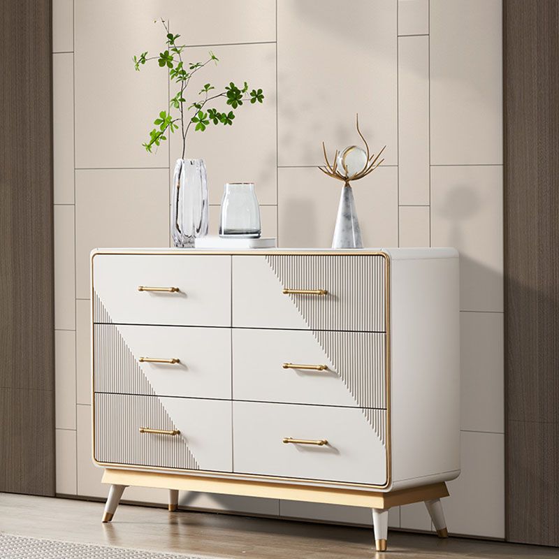 Glam Storage Chest Dresser Stone Storage Chest with 3/5/6 Drawers