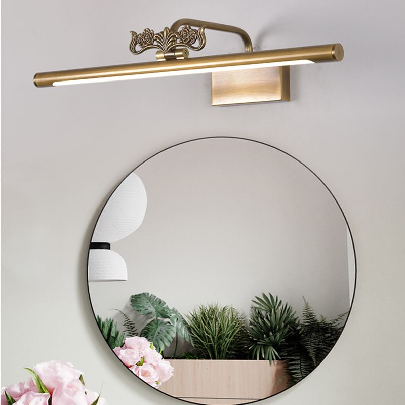 Modern Style Geometric LED Wall Lamps Metal 1-Light Mirror Wall Lighting Ideas