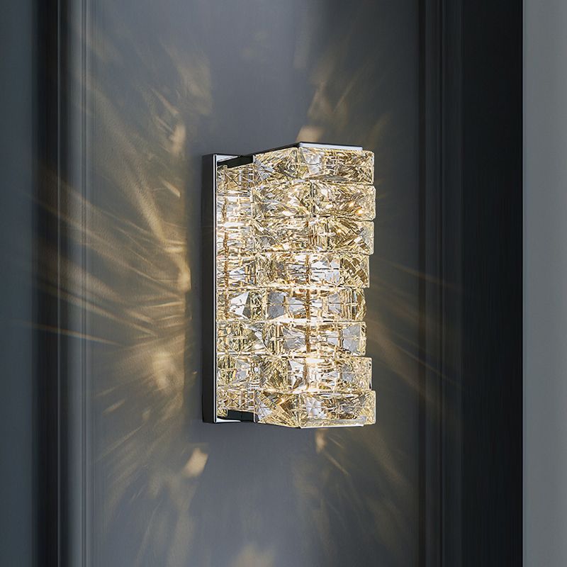 Sombra única de la pared de cristal de sombra estilo moderno de 1 luz de montaje de pared lámpara