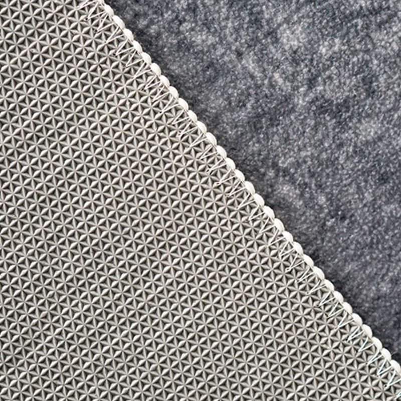 Grauer Farbwiedergabe-Teppich, Polyester-Funky-Teppich, rutschfeste Rückseite, Innenteppich für Heimdekoration