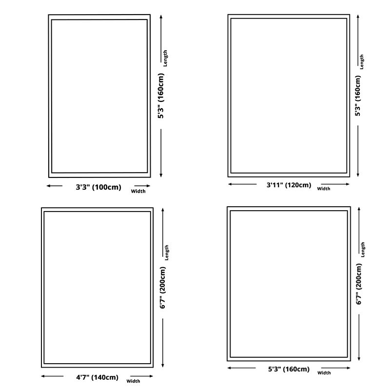 Yellow Living Room Rug Nordic Graphic Area Rug Polyester Stain Resistant Rug