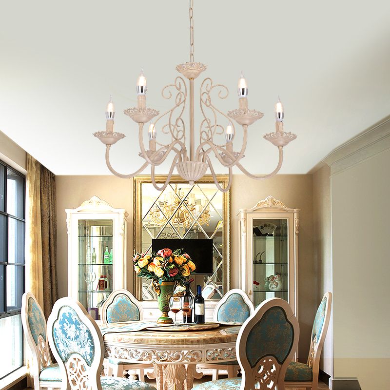 Luces de lámpara de araña únicas de lámpara colgante de metal de estilo tradicional