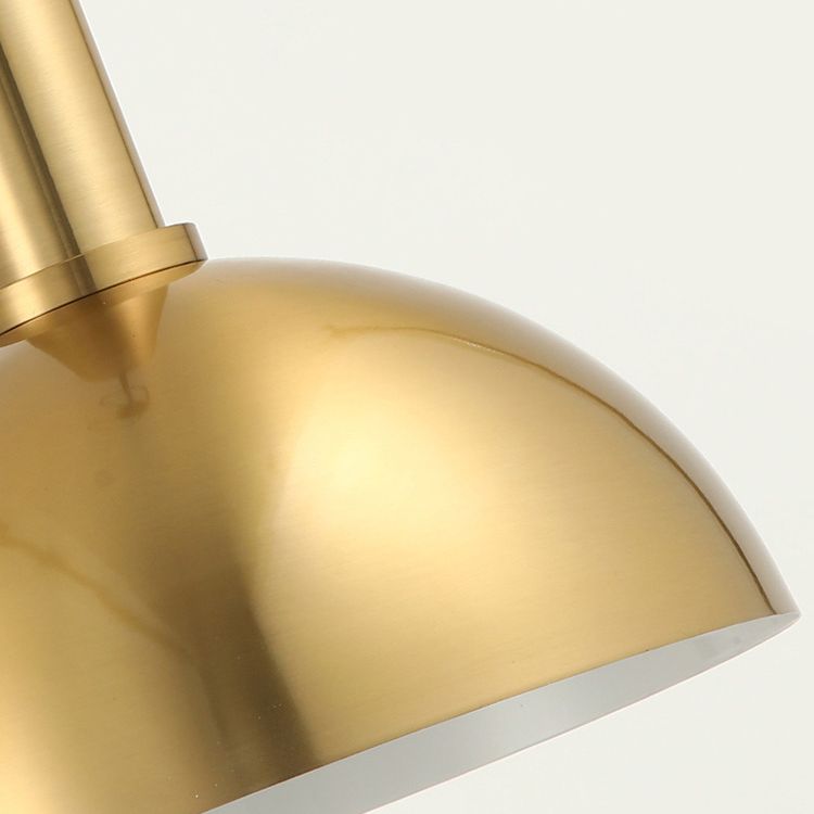 Restaurant Pendant Ceiling Light Minimalist Gold Hanging Lamp Kit with Cord Metal Shade