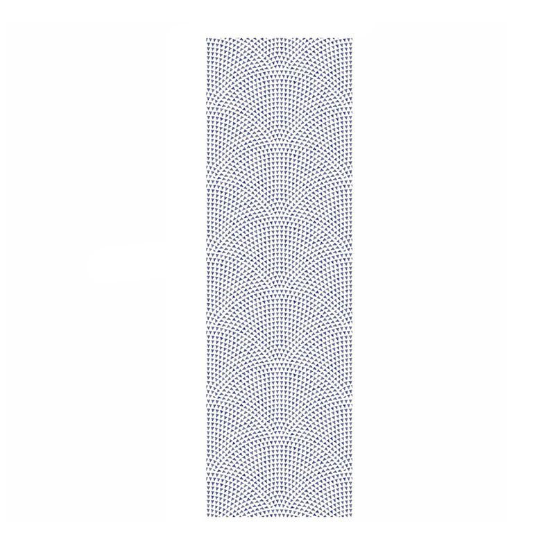 Pastel Blue Geometries Wall Covering Moisture-Resistant Wallpaper for Accent Wall, Easy to Remove