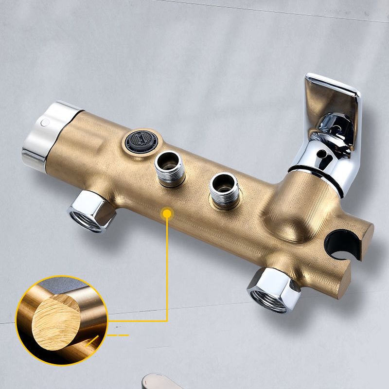 Adjustable Spray Pattern Shower System Valve Included Brass Wall Mounted Shower Combo