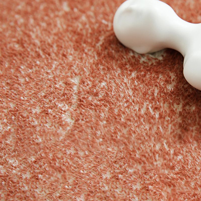 Dark Brown Modern Rug Polyester Color Block Area Rug Stain Resistant Rug for Drawing Room