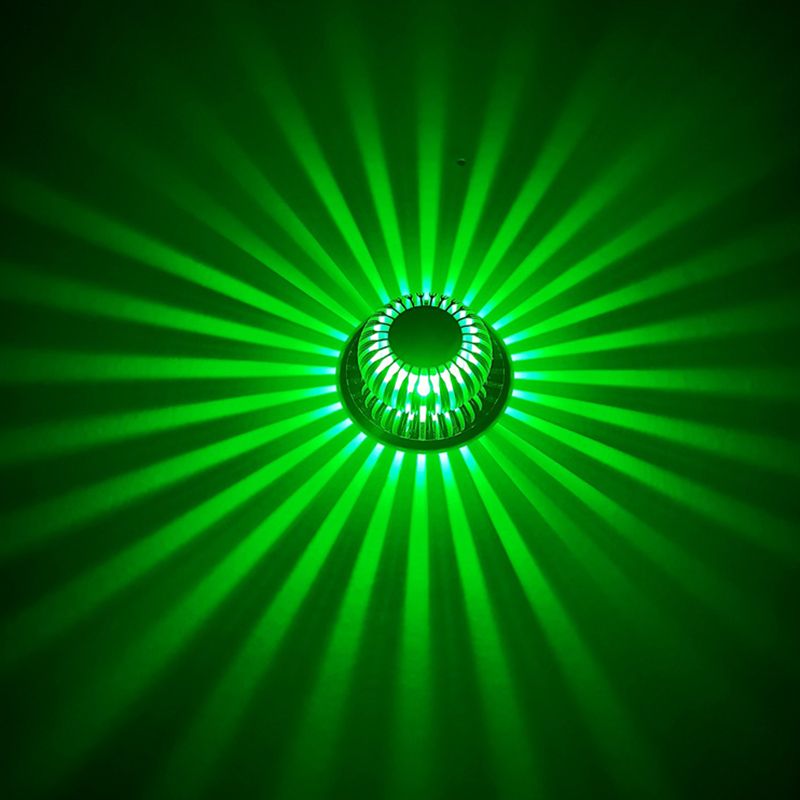 Remote Control RGB Wall Lamp Modern Style Aluminum Ambiance Decorative LED Sconce Light in Sliver