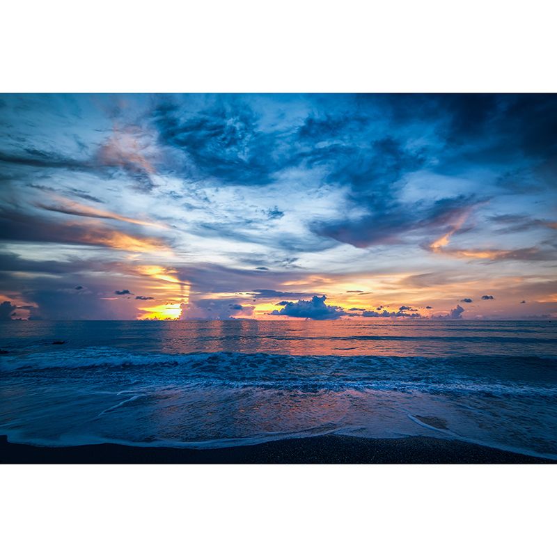 Modern Beach Environment Friendly Mural Wall Covering for Sleeping Room