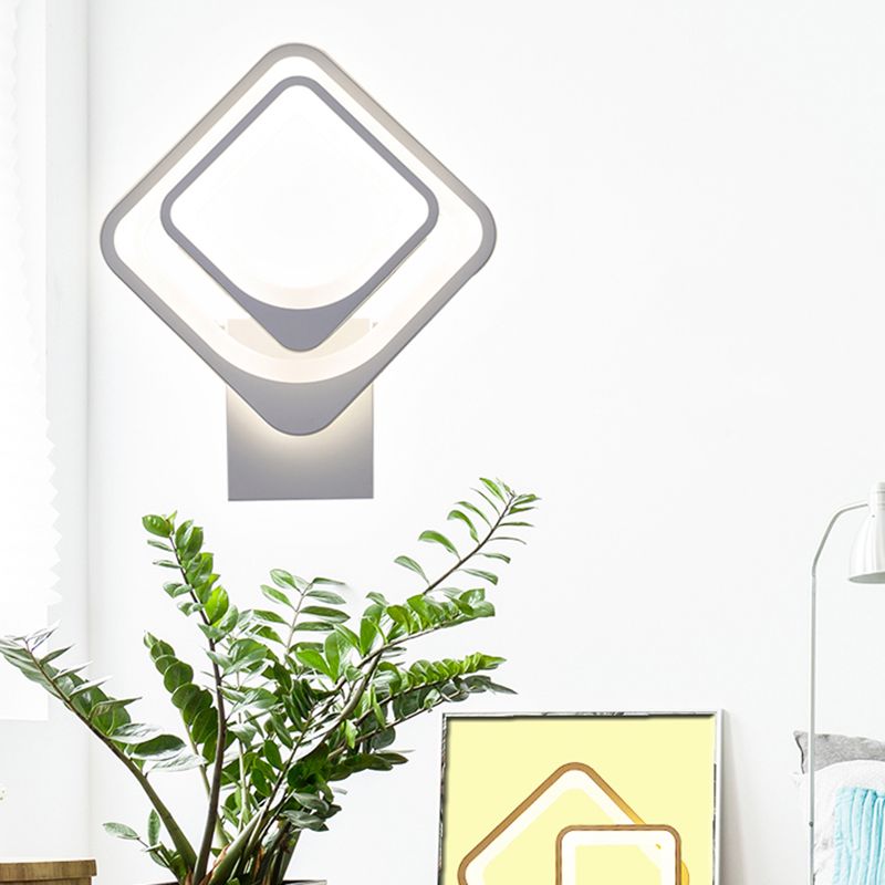 Contemporary Style Geometric Wall Lighting Ideas Metal 2 Lights Wall Lamps