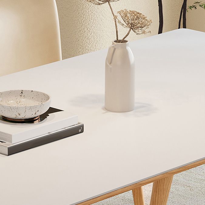 Nordic Dining Room Set 1/4/5/6/7 Pcs Wood Dining Table and Chairs