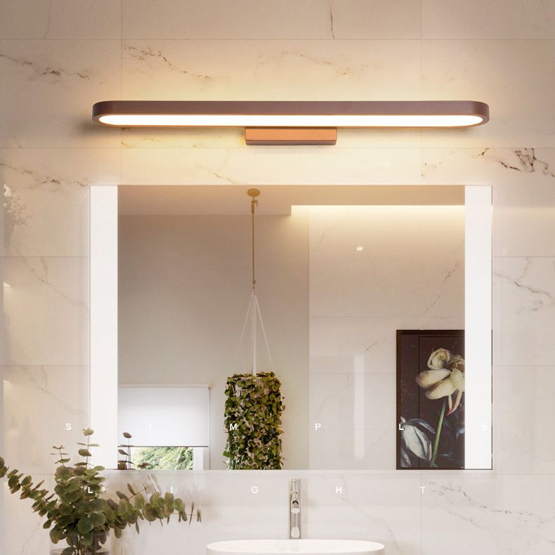 Modern Minimalist Style Rectangular Vanity Wall Lights Acrylic Single Vanity Lamp