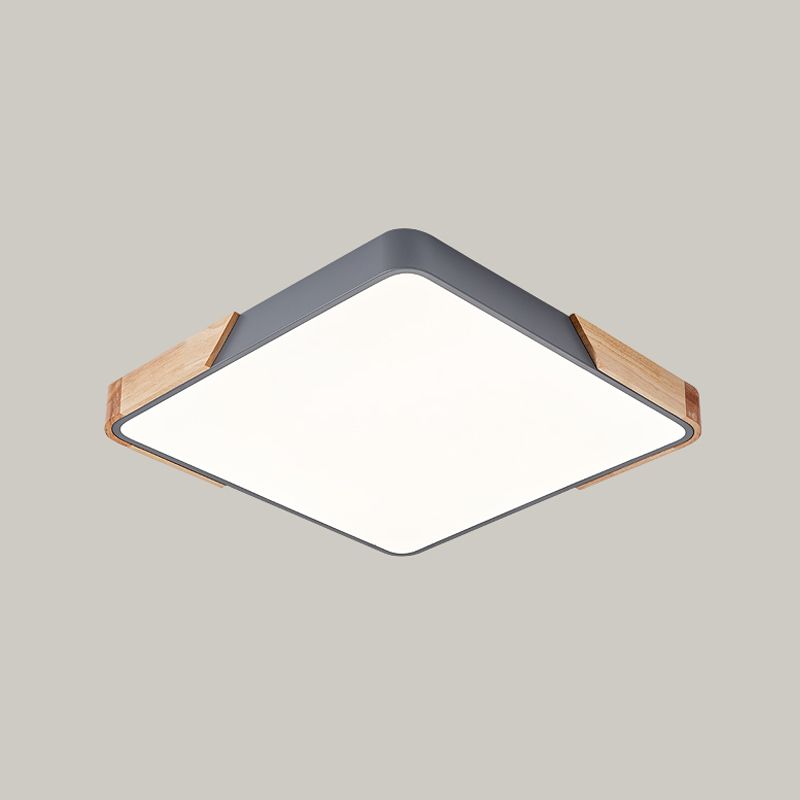 Luminaire encastré LED carré luminaire de plafond en métal de Style nordique