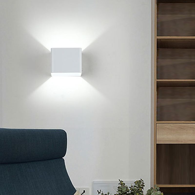 Metall Quadratleuchte LED -LED -Wandleuchte minimalistische LED -Wandleuchte