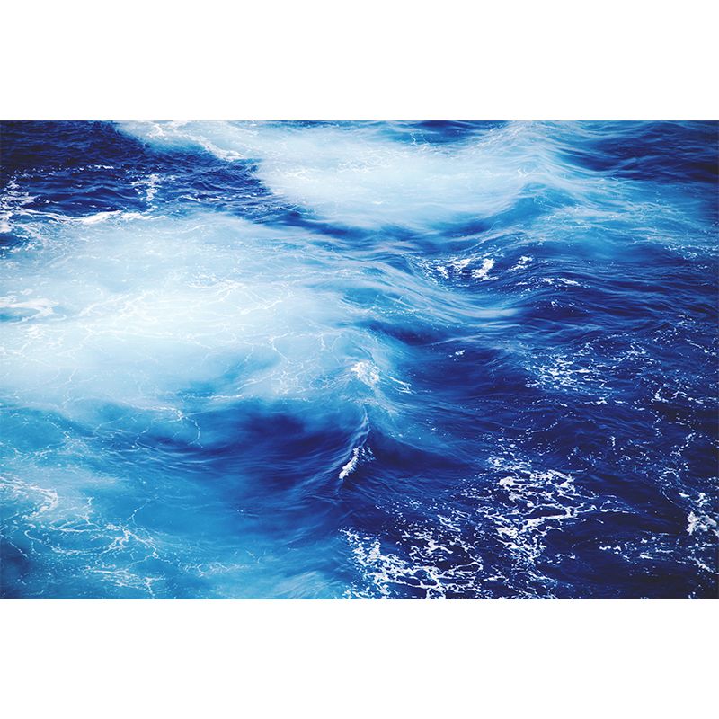 Sea Wall Mural Decal Moisture Resistant Modern Wallpaper for Sitting Room