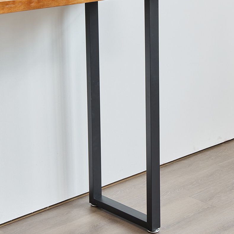 Modern Rectangle Solid Wood Bar Table Set 1/2/4/5/9 Pieces Counter Table with Stools