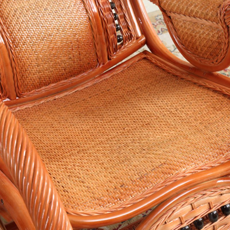 Mid Century Modern Recliner Chair Rattan/Wicker Recliner Chair for Living Room