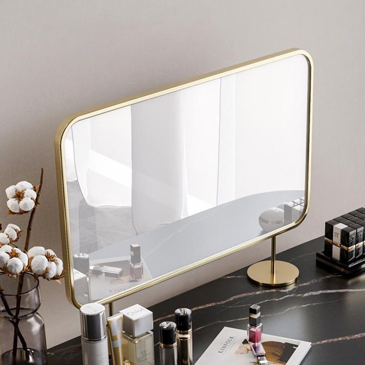 Modern 31.49 " H 2-Drawer Dressing Table Slate Top Vanity Stool