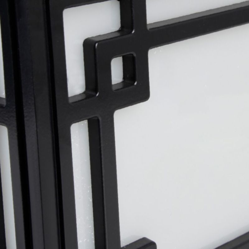 Contemporary Pillar Lighting Fixture Creative LED Solar Lamp for Backyard