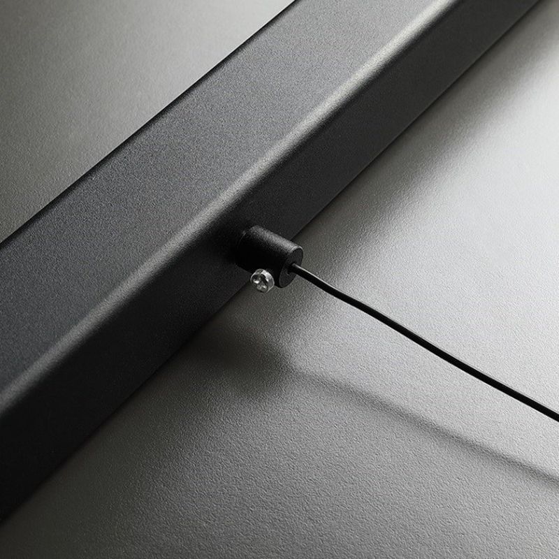 LED Simple Hanging Light Modern Rectangle Pendant Lamp Fixture for Dining Room