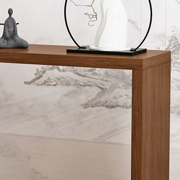 Solid Wood Rectangle Console Table 33.46-inch Tall Accent Table for Hall