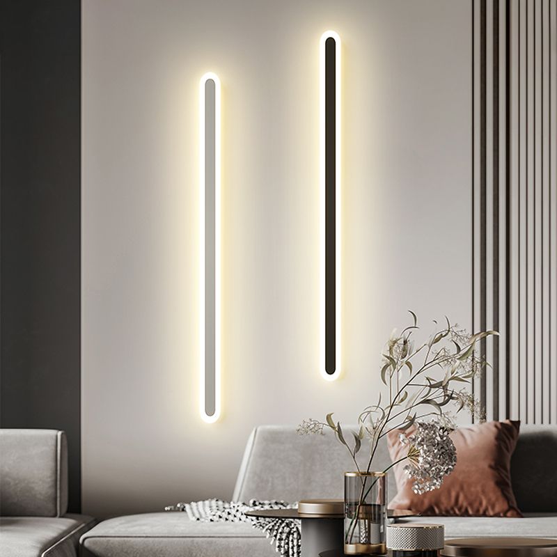 Lineare Form Metall Wandleuchten moderner Stil 1-Licht-Wandhalterung Beleuchtung
