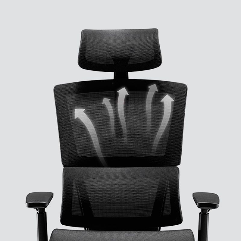 Modernism Adjustable Arm Office Chair Desk Chair with Wheels for Home