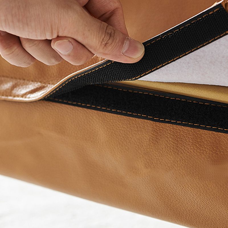 Brone Tray Top Corner Table Solid Wood Side Table with Storage