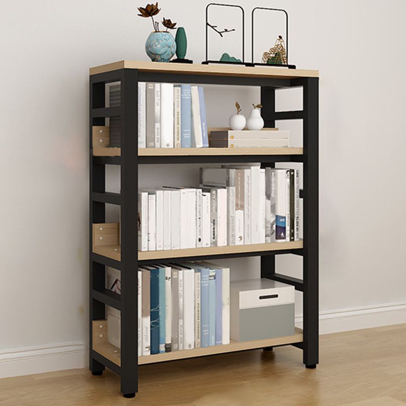 Scandinavian Open Back Shelf Bookcase Shelves Included for Home Office