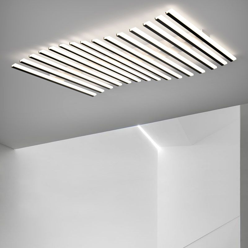 Éclairage encastré linéaire moderne LED plafonnier encastré avec abat - jour acrylique