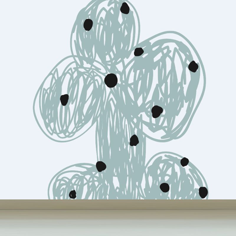 Full Size Plant Wallpaper Mural Stain-Proof Contemporary Living Room Wall Covering