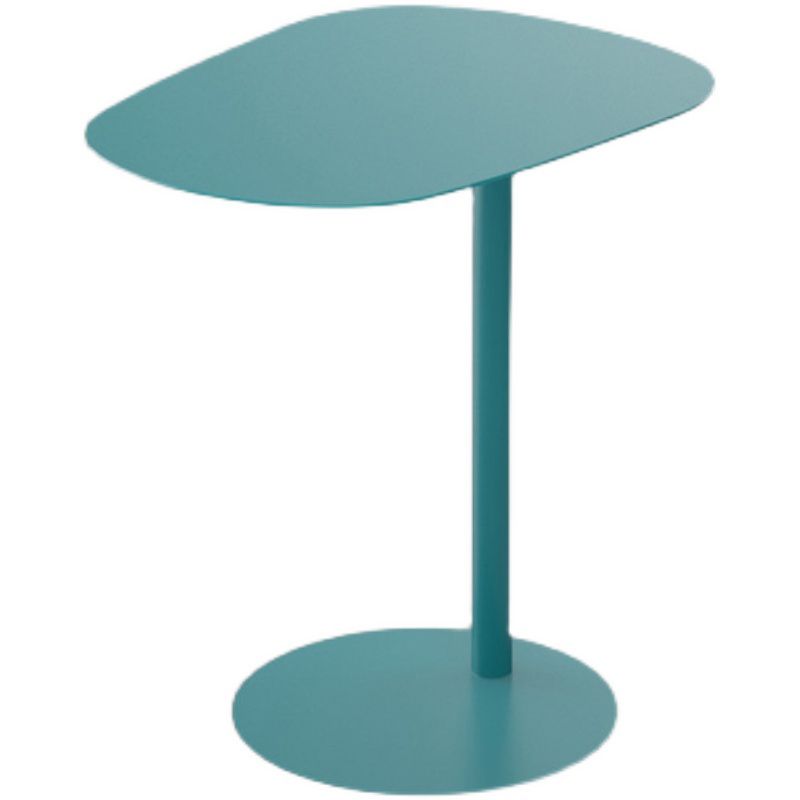 Mid-Century Pedestal Sofa Side Accent Table Iron End Slide Table