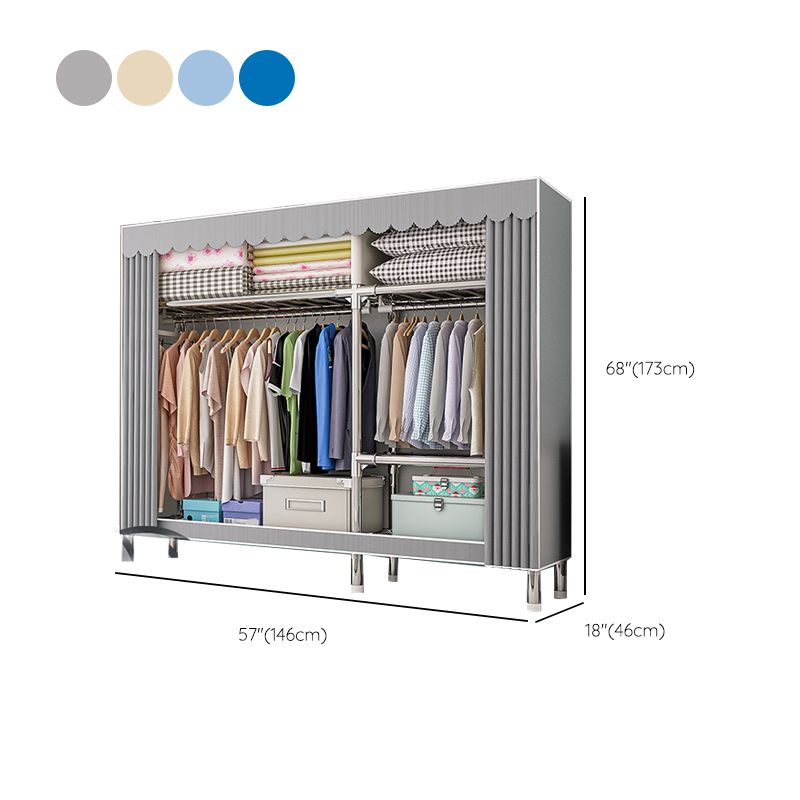 Contemporary Indoor Cabinet Matte Finish Wardrobe for Bedroom