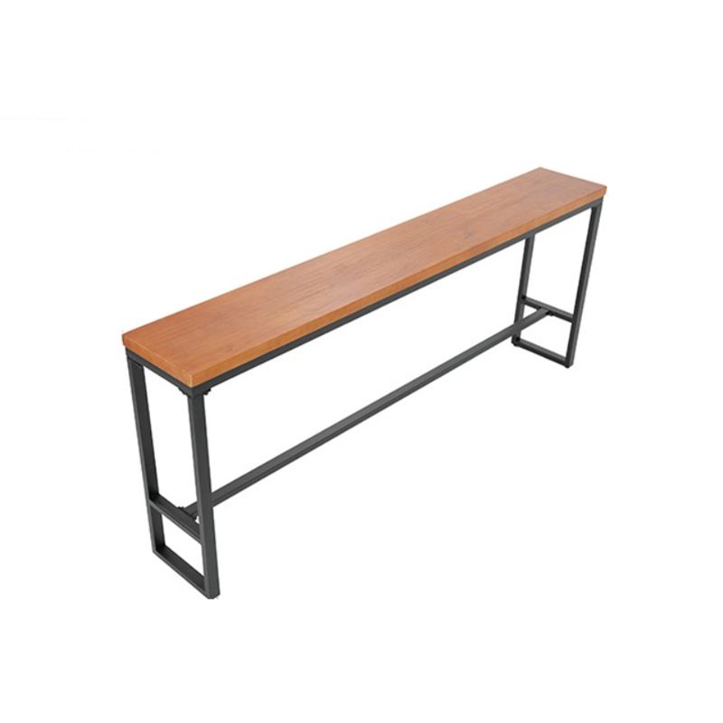 Modern Bar Table Set 1/2/5 Pieces Rectangle Bar Table and Stool with Metal Footrest