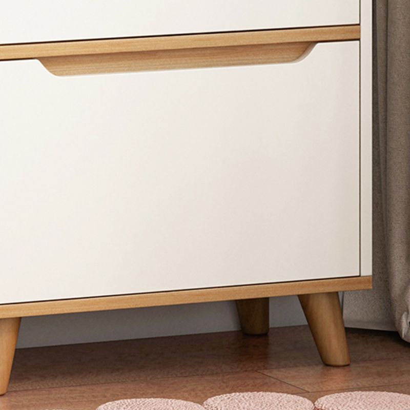 Contemporary Style Simple Wood Chest with Shelves for Living Room