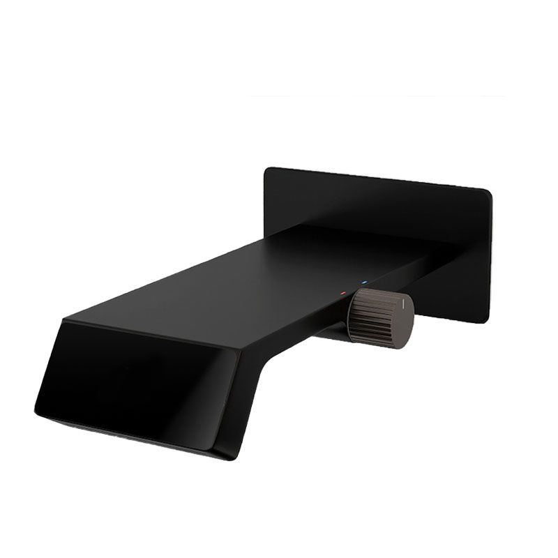 Modern Bathtub Faucet Wall-mounted Brass Rotary Handle Faucet