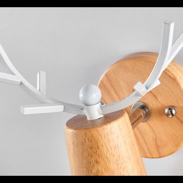 Angolo regolabile 1 Light Cone Sconce Wall Light Macaron Minimalist Style Metal Sconces