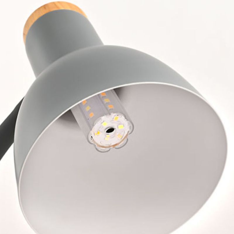 Modern Bell Shape Night Table Lamp Metal 1 Light Table Light (Pen Holder Not Included)