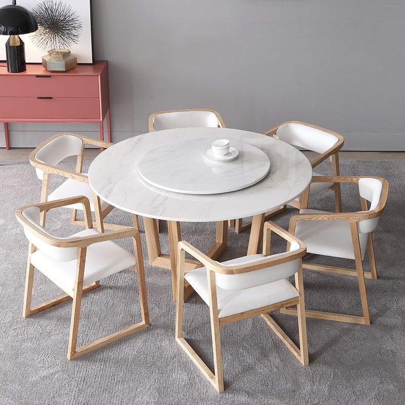 Simplicity Dining Site Table Round Sled Base Dining Room Home Furniture